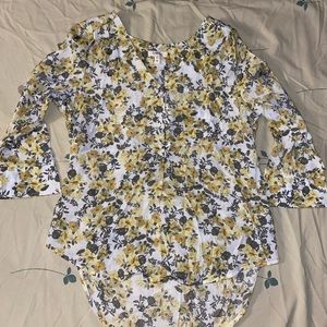 Flower Button Up